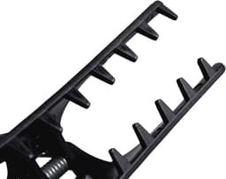 Afscheidingsklemmen vlinder – haarklemmen voor kappers, haarspelden, kappersbenodigdheden, klemmen, haarkniphulp, haarclips – 12 stuks, zwart, 8 cm — thumbnail 2