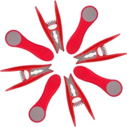 48 Wasknijpers met Soft Grip Rood-Grijs voor Gevoelige Kleding — thumbnail 2