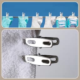 Wasknijpers Sterk - Kledingklemmen Metaal - Kleding Drogen - Roestvrij Staal - 50 Stuks - Zilver — thumbnail 2