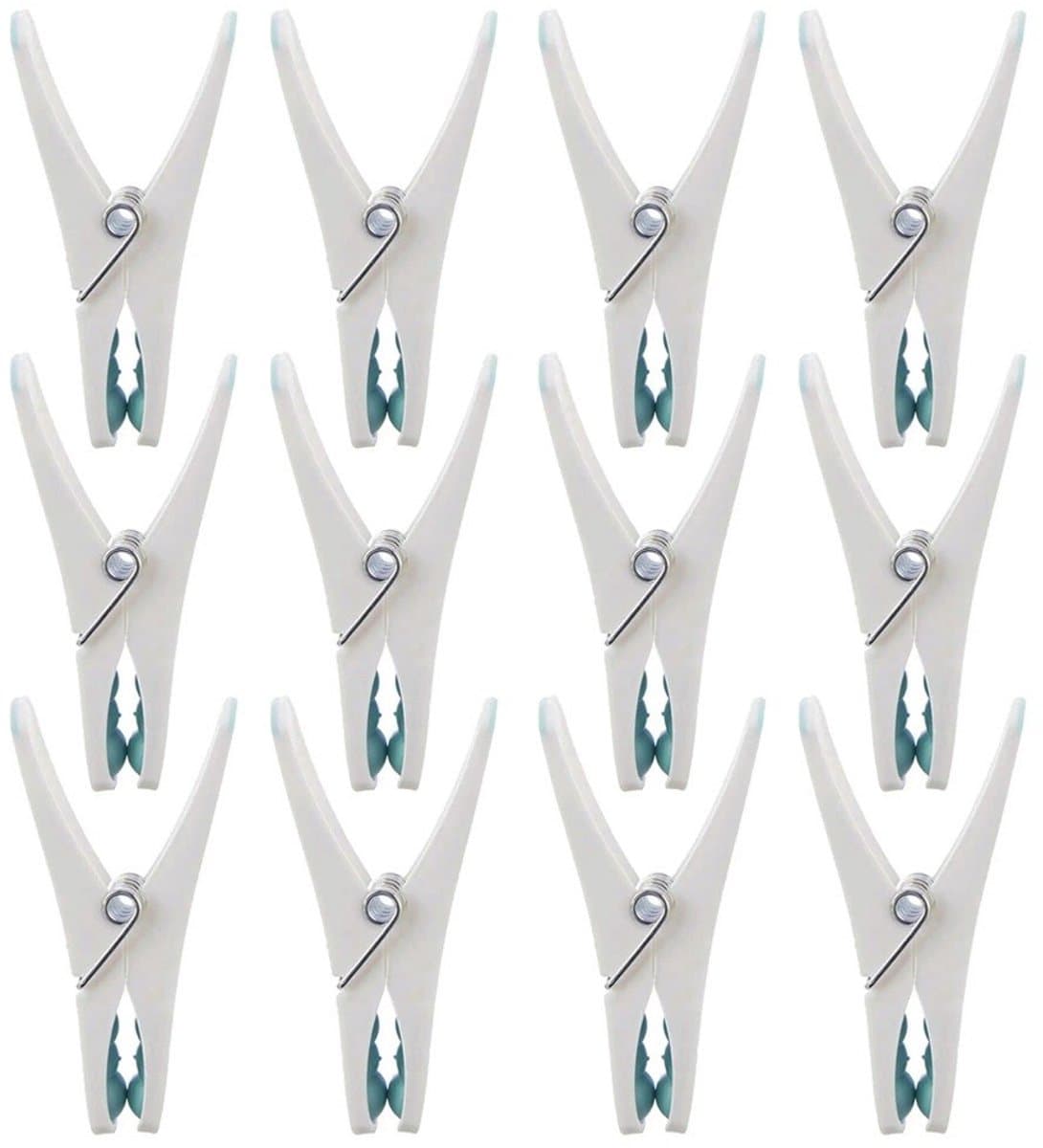 Orion - Plastic Was Knijpers - 12 stuks - Blauw en Wit - Sterk en Duurzaam — afbeelding 1