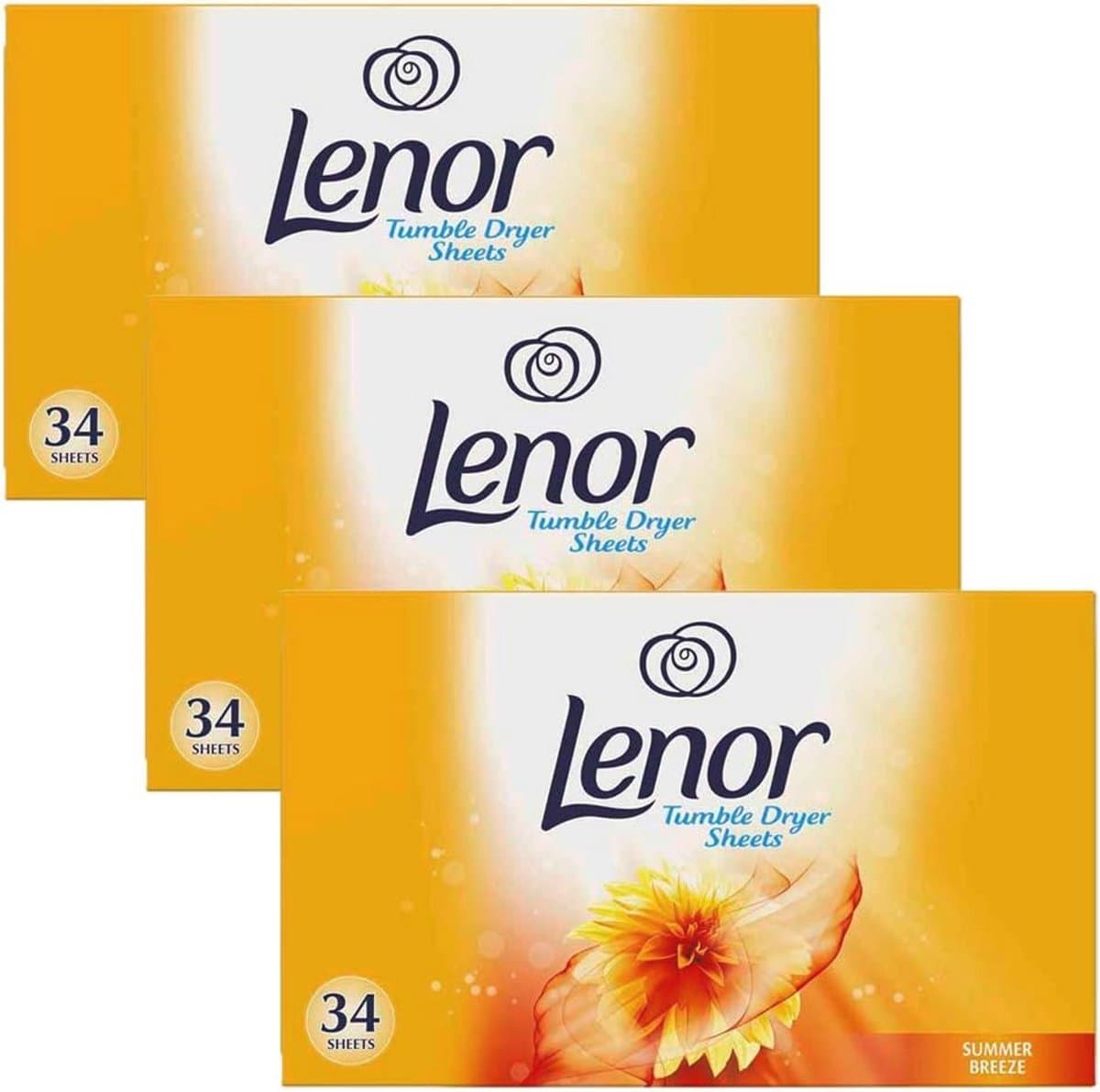 Wasdroger Vellen - 3 x 34 Stuks - Verfrissende Kleding Conditioner — afbeelding 1