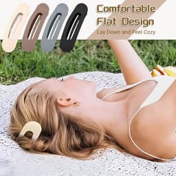 8 Platte Haarspelden met Sterke Grip - Antislip Klemmen voor Dik en Dun Haar — thumbnail 2