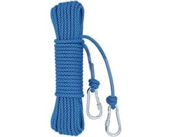 Waslijn Touw van 10M/15M/20M met Clips - Roestbestendig en Weerbestendig Touw voor Buitengebruik en Tuin