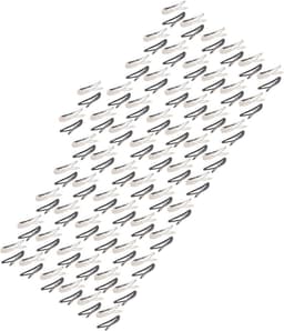 100x Metal Snap Haarspeldjes Zwart Wit - Sterke Klemmen voor Kinderen en Dames — thumbnail 4