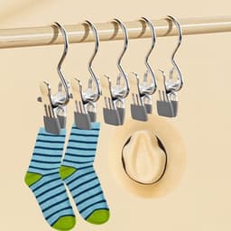Clips voor Kleding en Schoenen - Roestvrijstalen Haakjes - 30 Stuks — thumbnail 5