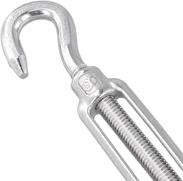 Allecto plus - Staal Verstelbare Spanslot Haken en Ogen Draadspanner - 8 Stuks - 185 mm - Zeilen Waslijn Bevestiging — thumbnail 5