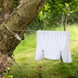 Waslijn met stalen kern - Wastouw droogkoord - Kleding drogen buiten - Extra sterk weerbestendig - 30 meter 2 mm — thumbnail 3