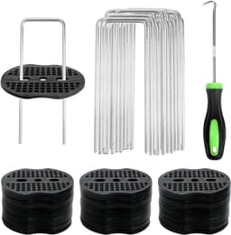 Complete Set van 50 Grondankers met Wasmachines en Haak voor Tuin, Camping en Schuttinginstallatie — thumbnail 1