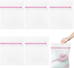 Wasnet voor wasmachine - 5-delige set, kleine waszak 23 x 30 cm, ideaal voor ondergoed, sokken en babykleding — thumbnail 1