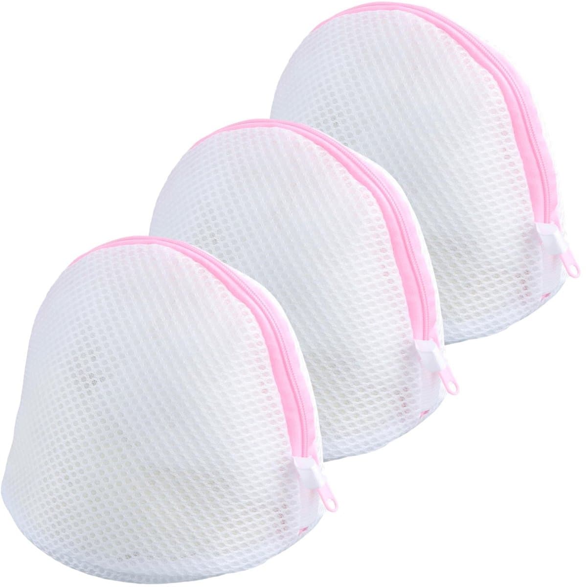 Allecto - Waszak voor Bh's - Bescherming voor Wasmachine - Roze Kleur - Herbruikbaar Wasnet - Ideaal voor Ondergoed en Babykleding - Set van 3 — afbeelding 1