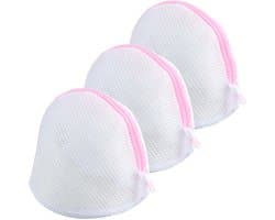 Allecto - Waszak voor Bh's - Bescherming voor Wasmachine - Roze Kleur - Herbruikbaar Wasnet - Ideaal voor Ondergoed en Babykleding - Set van 3