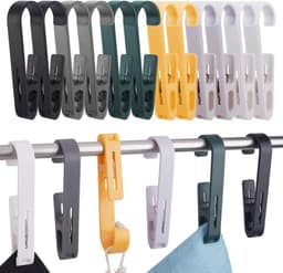 Grote Wasknijpers - Kledingclips Ophangen - Kleding Organiseren - Duurzaam Kunststof Materiaal - 13.4 cm Lang - 6 Kleuren — thumbnail 1