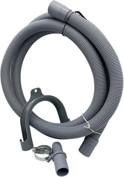 Fixem afvoerslang 2,5m wasmachine vaatwasser, geschikt voor 19mm 21mm aansluitingen - verlengslang afvoer slang met bocht en klemmen en verleng adapter - Geschikt voor alle merken — thumbnail 2