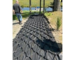 Bodem Stabilisator Rooster - Grind Stabilisator Bodem Grid - Oprit Versterken - Hoge Draagkracht - 5 cm Hoog - Zwart