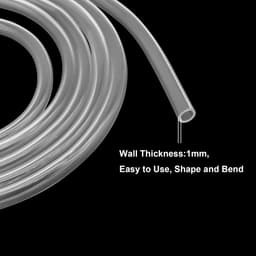 Dailygoods- Plastic Tube 2mm ID x 4mm OD - Flexibele PVC Slang - Voedselveilige PVC Buis - 4 Meter Lengte - Transparant - Schokbestendig — thumbnail 4