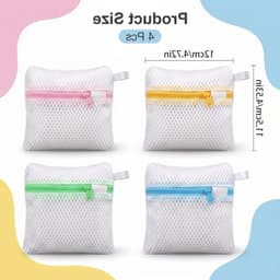 6 stuks duurzame wasmachinezakken voor sokken, ondergoed en delicate kleding met honingraatstructuur — thumbnail 5