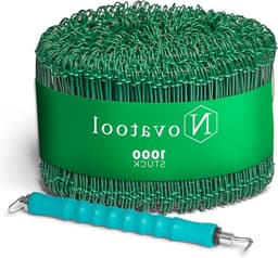 Draadzaksluitingen - Binddraad Sluitingen - Zakken Sluiten - Groene Plastic Coating - 1000 Stuks - Groen — thumbnail 1