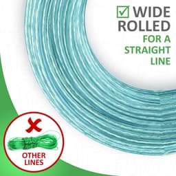 Waslijn met Kern - Stabiele Lijn - Was Ophangen - Stalen Binnenlaag - 50 Meter - Turquoise — thumbnail 3