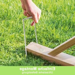 Set van 50 Grondankers voor Tuin en Camping, Sterke Stalen Tentpinnen, Antiroest Haken voor Worteldoek en Tuinfleece — thumbnail 4