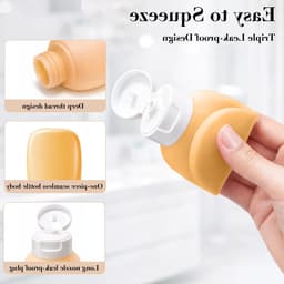 25-delige herbruikbare reisflessenset voor toiletartikelen, lekdicht, met waszak en mini-flessen voor veilig reizen — thumbnail 4