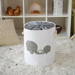 Extra grote wasmand voor baby's en kinderen, 58 liter, met trekkoord, opbergmand voor speelgoed en kinderkamer, multifunctioneel en praktisch — thumbnail 4