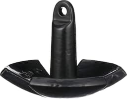 Rivieranker - Bootanker Modderanker - Boot Verankeren - PVC Gecoat - 68 kg - Zwart — thumbnail 2