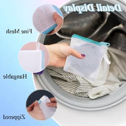 Kleine waszakken set van 6, herbruikbare opbergtassen met ritssluiting voor delicate kleding, ideaal voor reizen, thuis en hotelgebruik, beschermt sokken en handschoenen — thumbnail 4