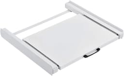 Livista stapelkit voor wasmachine en droger – met uittrekbaar werkblad – universeel tussenstuk – ruimtebesparend – wit — thumbnail 1