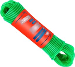 Waslijn met Stalen Kern - Roestvrij en Waterdicht - 10 Meter - Groen - Duurzaam — thumbnail 1