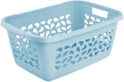 wasmand, luchtdoorlatend decor, 52 l, Jost, Nordic Blue — thumbnail 1