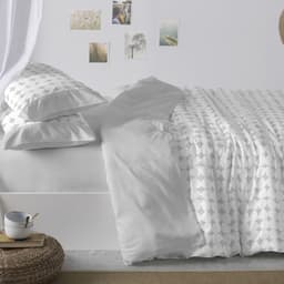 Blanco Bedrukte dekbedovertrekken, 90 cm breed bed. (+ beschikbare maten) | Design 139 | Kleur grijs (90 x 190/200 cm) — thumbnail 1