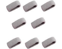 Dekbedclips 8 stuks - Anti-Slip Dekbed Fixatie zonder Spelden - Grijze Clips met Opbergbox voor Dekbedovertrek en Dekens