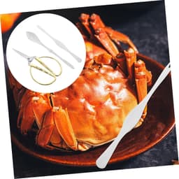 1set Multifunctionele Kreeft Gereedschappen Kreeften Pliers Kreeften Vork Handvat Voor Thuis Restaurants Rood Zilver — thumbnail 3