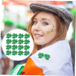 1set Shamrock Kleding Patches Geborduurde Decoratieve Stickers Voor St Patrick's Day Duurzaam Sterk Hechting Voor Kledingaccessoires Groen — thumbnail 2