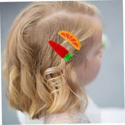 1set Schattige Fruit Groente Haarclips Delicate Haaraccessoires Met Watermeloen Wortel Aardbei Ananas Sinaasappel Voor Vrouwelijke Haarstijl Decoratie — thumbnail 3