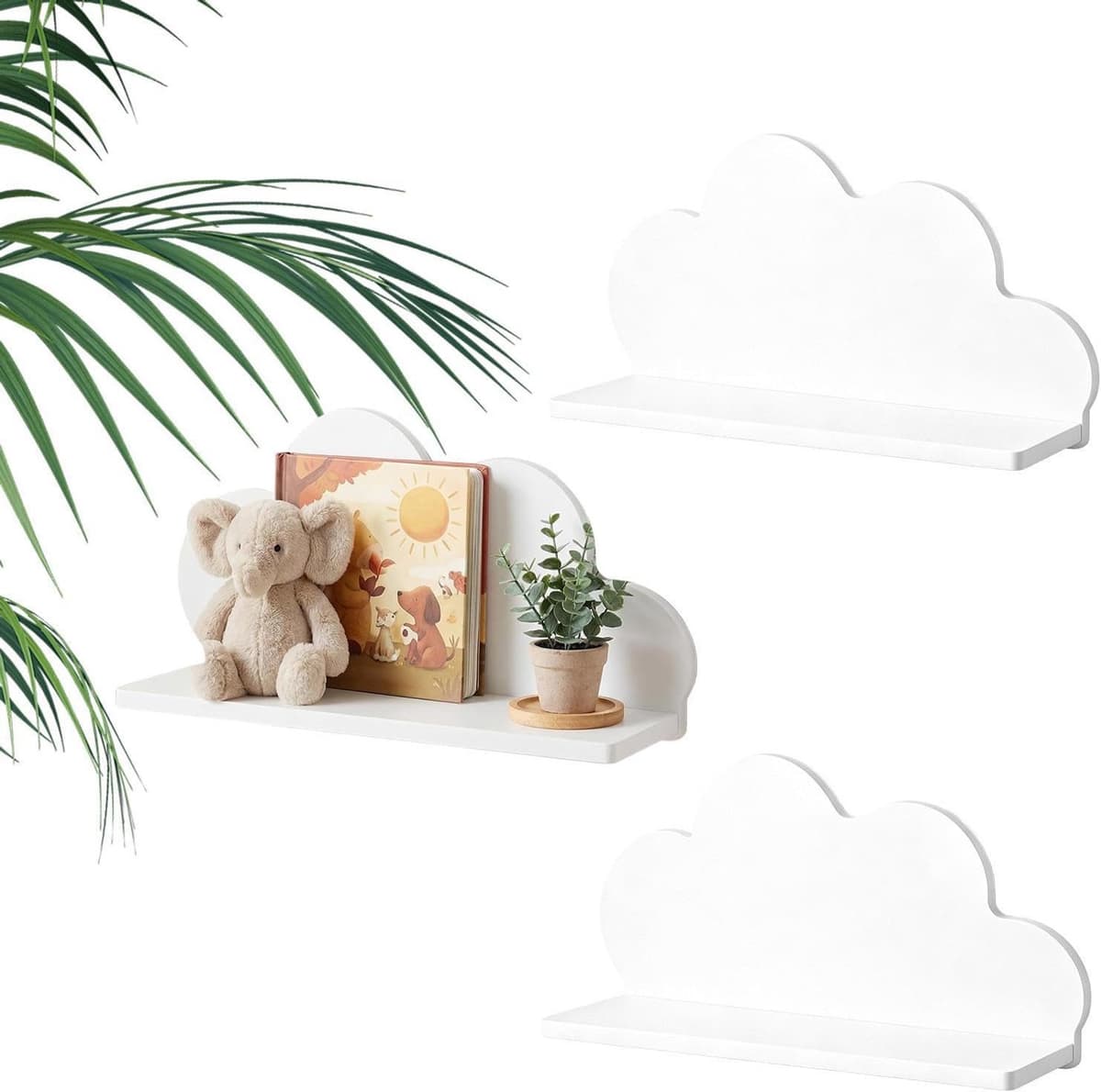 Wolk plank 3 stuks schattige opbergorganizer — afbeelding 1