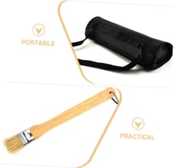 1set Buiten Bbq Gereedschap Draagbare Grill Tools Met Handvat Rvs Voor Kamperen Barbecue Buitenfeesten Inclusief Opbergzak — thumbnail 2