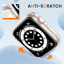 [Set van 2] Goton bumperhoes voor Apple Watch 40 mm, [zonder screenprotector], slanke, zachte, schokbestendige bumperhoes, bumperbeschermer, accessoires voor iWatch SE 3/SE 2/SE, Series 6/5/4, 40 mm — thumbnail 4