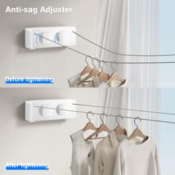 Wanddroger Retractable Kledinglijn voor Binnen en Buiten 4.2m — thumbnail 3