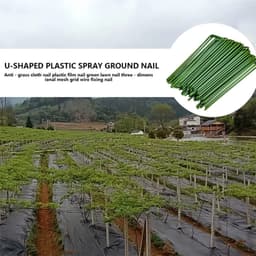 40 Stuks U-vormige Stalen Tuinpinnen - Grondankers voor Tentbeveiliging — thumbnail 5