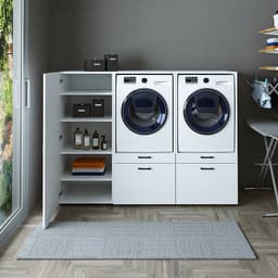 Roomart SERIE 2 Wasmachine Ombouwkast 194x145 cm - met 2 Uittrekbladen - Wit — thumbnail 3