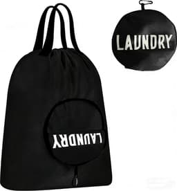 Waszak voor op reis 48 x 51 cm - opvouwbaar - waterdicht - ideaal voor natte zwemkleding - ShopVlot — thumbnail 1