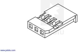 Futaba J Connector Pack Female – Voor 3 Servo‑Connectoren – Inclusief Spare Pins pololu-1926 — thumbnail 3