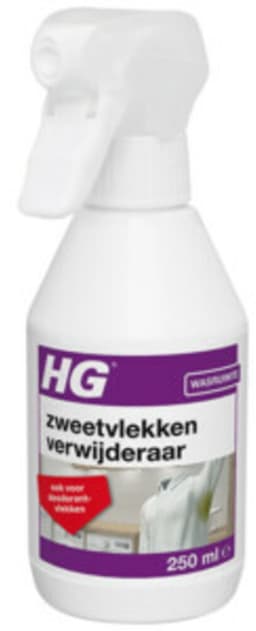 4 x HG Zweetvlekkenverwijderaar 250 ml - Zweetvlekken Verwijderen - Deodorantvlekken Verwijderen - Vlekkenverwijderaar - Wasmiddel - Textielreiniger — thumbnail 3