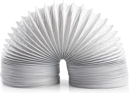 Nedis PVC Luchtafvoerslang - 100 mm - 3.00 m - Geschikt voor: Luchtventilatie / Wasdrogers - Wit — thumbnail 1
