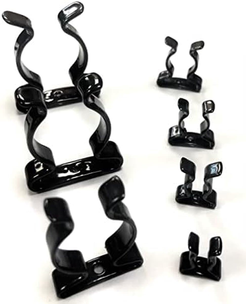 Gereedschapsclips Set - Klemmen Assortiment - Werkstuk Spannen - Veer Staal - 100 Stuks - Zwart — afbeelding 1