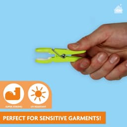 Dailygoods- Wasknijpers Antislip Soft Grip - 60 Stuks - Extra Lang - Kunststof - Kleurrijk - Duurzaam en Stabiel - Wasknijper — thumbnail 2