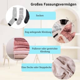 Dailygoods- Waszak Grote Capaciteit - Waszakken 30 cm x 40 cm / 60 cm x 80 cm - Opvouwbare Wasmand - Vuile Was Verzamelen - Reisaccessoire - Organiseren — thumbnail 2