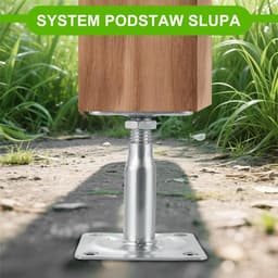 Poststeunen set van 4 - Hoogte verstelbaar 100-150 mm - Gegalvaniseerd staal - Geschikt voor stevige bevestiging - ShopVlot — thumbnail 4