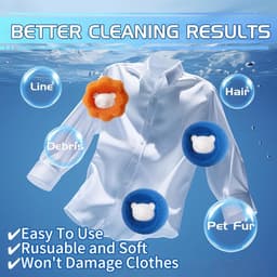 Solidchoice - Set van 8 Anti-Haar Ballen voor de Wasmachine — thumbnail 5